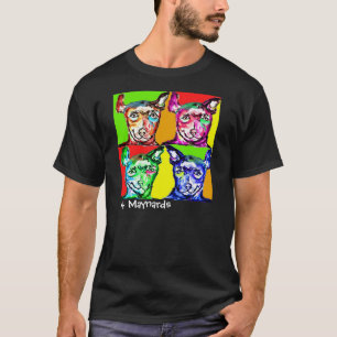 Vier niedliche Hündchen für Hundeliebhaber T-Shirt