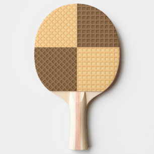 Vier Oblaten Tischtennis Schläger