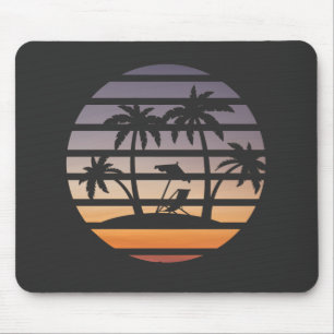vier Palmen im T - Shirt Mousepad