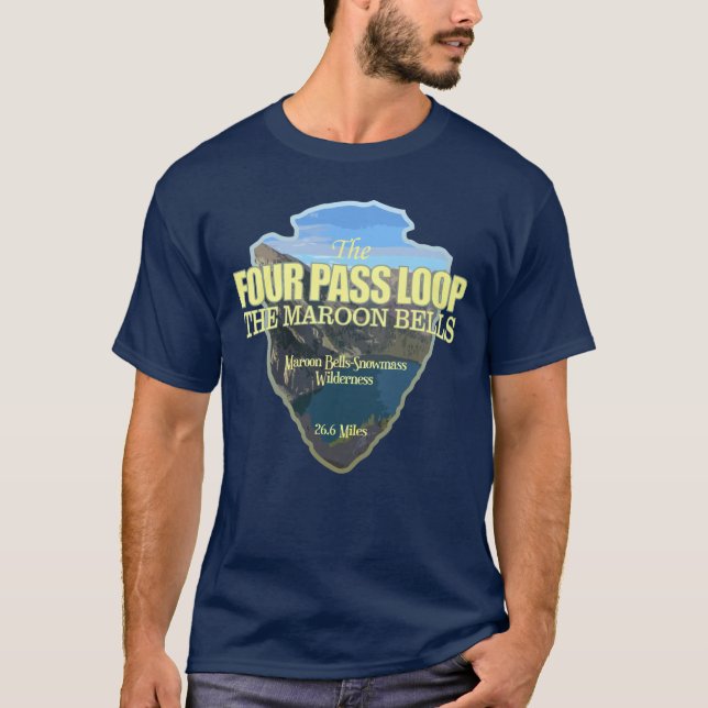 Vier-Pass-Schleife (Pfeilspitzen) T-Shirt (Vorderseite)