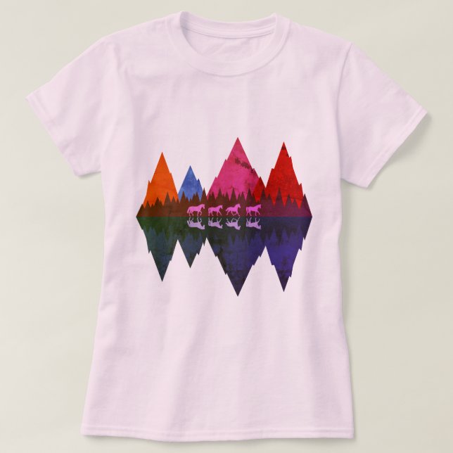 Vier Pferde T-Shirt (Design vorne)