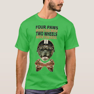 Vier Pfoten Zwei Räder T-Shirt