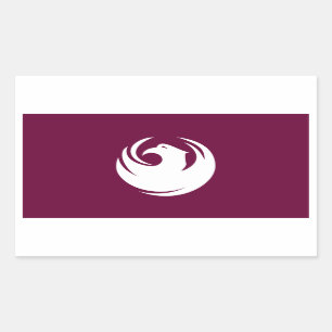 VIER Phoenix-Flag Rechteckiger Aufkleber