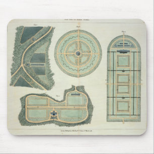Vier Pläne für Gemüsegärten, 'von den Andeutun Mousepad
