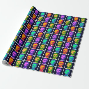 Vier Pop Art Abraham Lincolns Geschenkpapier
