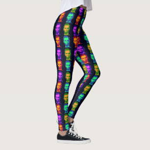 Vier Pop-Kunst Abraham Lincolns Leggings