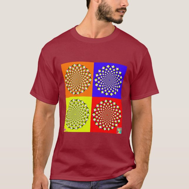 Vier Quadrat-T - Shirt (Vorderseite)