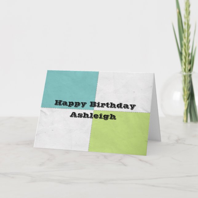 Vier Quadrate Karte (Vorderseite)