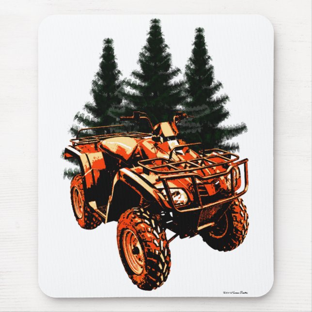 Vier-Rad-Mousepad Mousepad (Vorne)