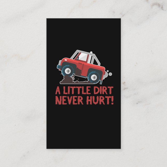 Vier Räder - ATV Riding Mud Dirt Quad Rider Visitenkarte (Vorderseite)