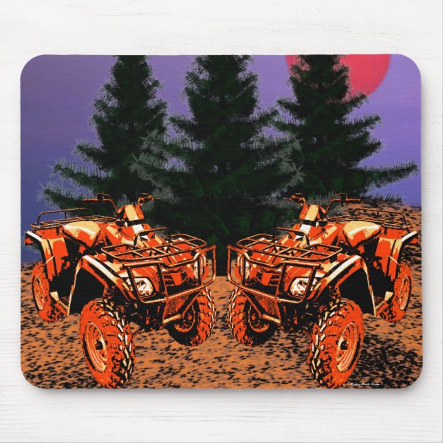 Vier-Räder-Mousepad Mousepad (Vorne)
