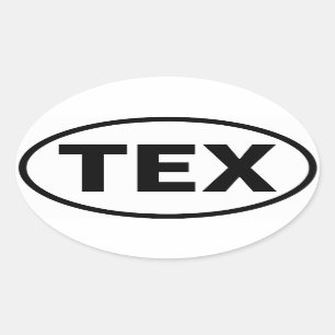 VIER regionaler Flughafen "TEX " des Tellurid- Ovaler Aufkleber