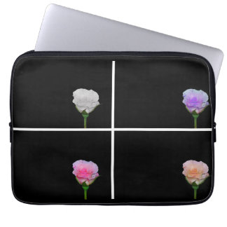 Vier Rosen-Laptop-Hülse Laptopschutzhülle