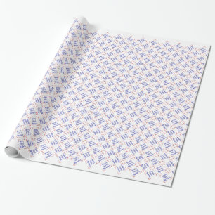 Vier Rote Blume Gott sagte es! Geschenkpapier