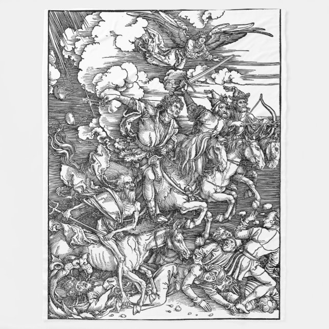 Vier Samen Fleece Blanket (Vorderseite)