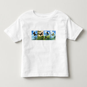Vier Schmetterlinge Kleinkind T-shirt