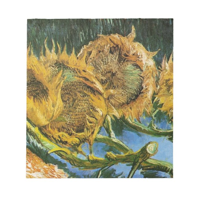 Vier Schnittblumen, Vincent van Gogh Notizblock (Vorderseite)