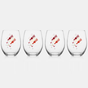 Vier-Set-Wein Stemless-Gläser Trinkbehälter Weinglas Ohne Stiel
