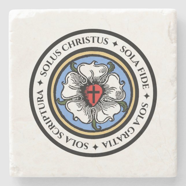 Vier Sola Steinuntersetzer (Vorderseite)