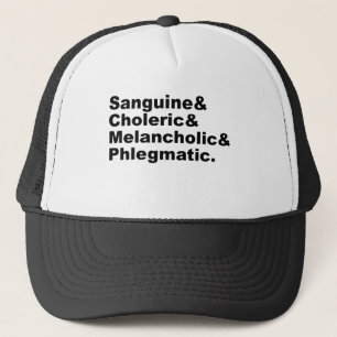 Vier Späße Sanguine Choleric Melancholic Phlegm Truckerkappe