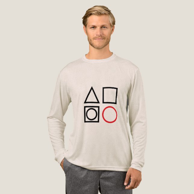 vier Symbol Tri-Blend Shirt (Volle Vorderseite)