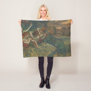 Vier Tänzer, beeindruckendes Gemälde, Edgar Degas Fleecedecke
