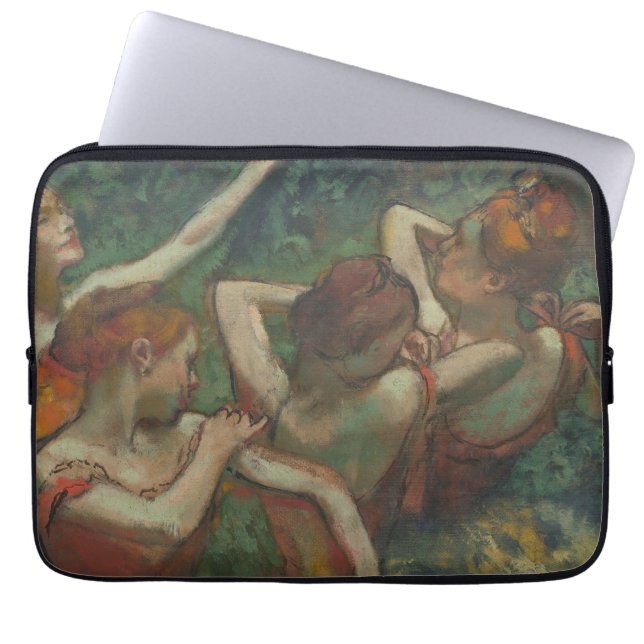 Vier Tänzer, beeindruckendes Gemälde, Edgar Degas Laptopschutzhülle (Vorderseite)
