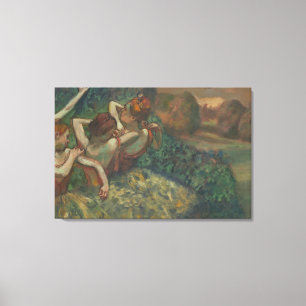 Vier Tänzer, beeindruckendes Gemälde, Edgar Degas Leinwanddruck