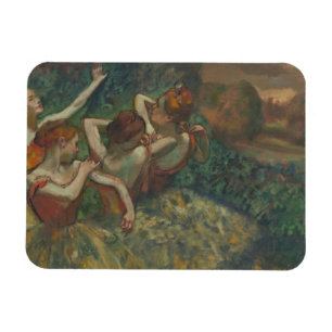 Vier Tänzer, beeindruckendes Gemälde, Edgar Degas Magnet