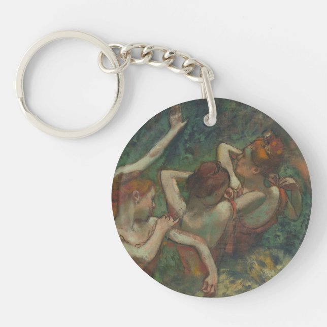 Vier Tänzer, beeindruckendes Gemälde, Edgar Degas Schlüsselanhänger (Vorderseite)