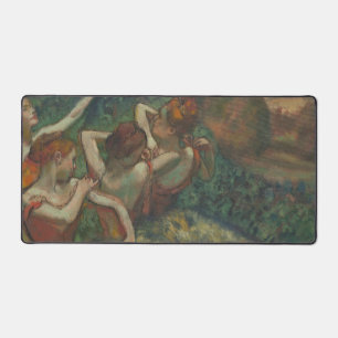 Vier Tänzer, beeindruckendes Gemälde, Edgar Degas Schreibtischunterlage