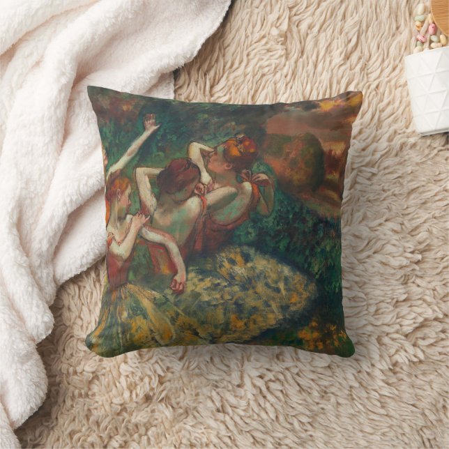 Vier Tänzer, Degas Art Kissen (Decke)