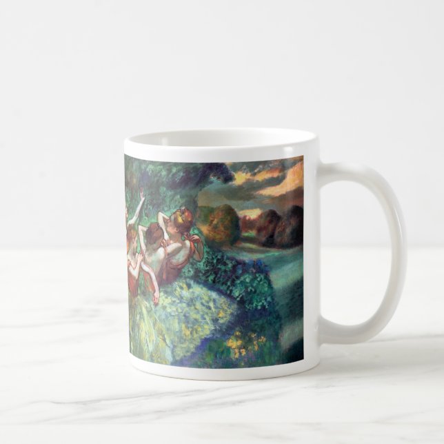 Vier Tänzer von Degas Kaffeetasse (Rechts)