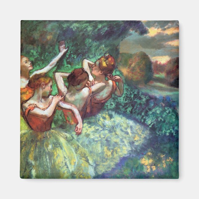Vier Tänzer von Degas Magnet (Vorne)