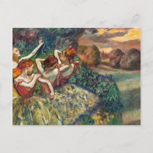 Vier Tänzerinnen Edgar Degas Postkarte
