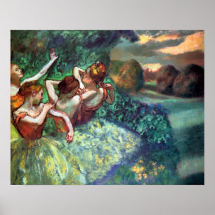Vier Tänzerinnen von Degas Poster