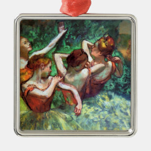 Vier Tänzerinnen von Degas Silbernes Ornament