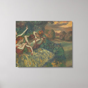 Vier Tänzerinnen von Edgar Degas, Ballett-Fine-Art Leinwanddruck