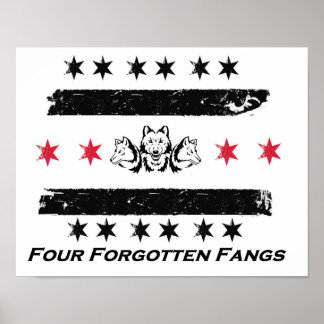 Vier vergessene Fangzähne - Army Poster