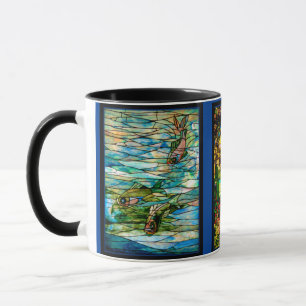 Vier verschiedene Kunstwerke aus verkettetem Glas Tasse