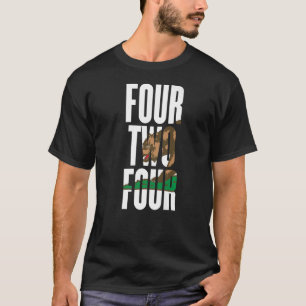 Vier vier vier 424 Area Code Kalifornien Los Angel T-Shirt