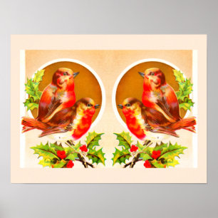 Vier Weihnachtsposter Poster