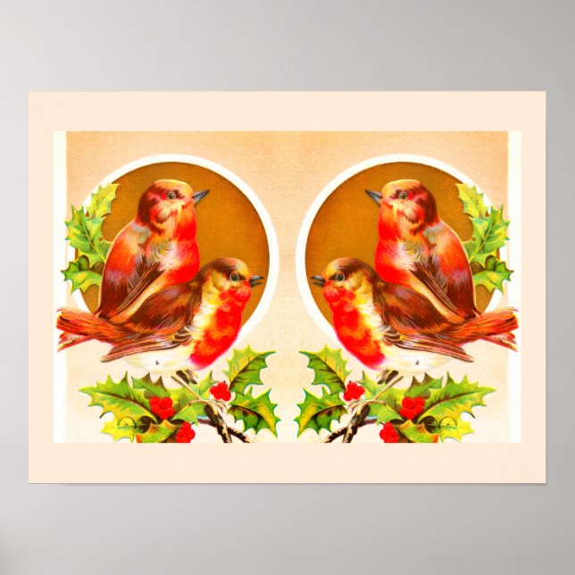 Vier Weihnachtsposter Poster (Vorne)