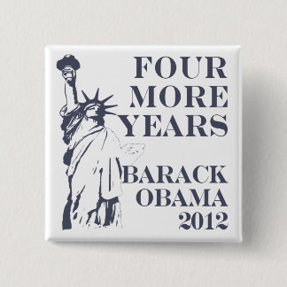 Vier weiterer Knopf JahreObama 2012 Button