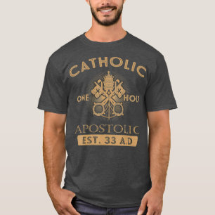Vier Zeichen des römisch-katholischen Ein heiliga T-Shirt