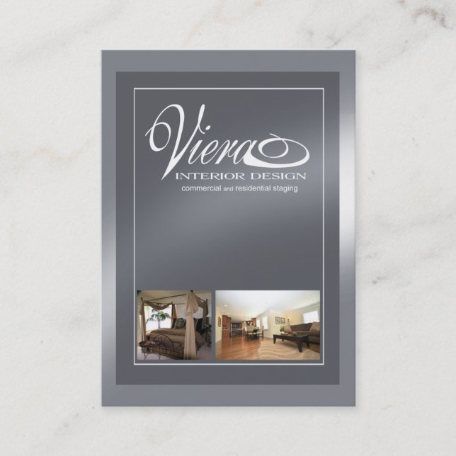 Viera Zuhause, das Innenarchitektur (Schiefer, Visitenkarte (Vorderseite)