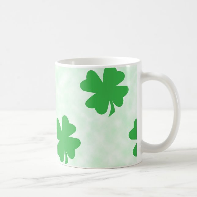 Vierblättrige Lucky-Klee Kaffeetasse (Rechts)