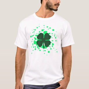 vierblättriges Kleeblatt. Blasen. T-Shirt