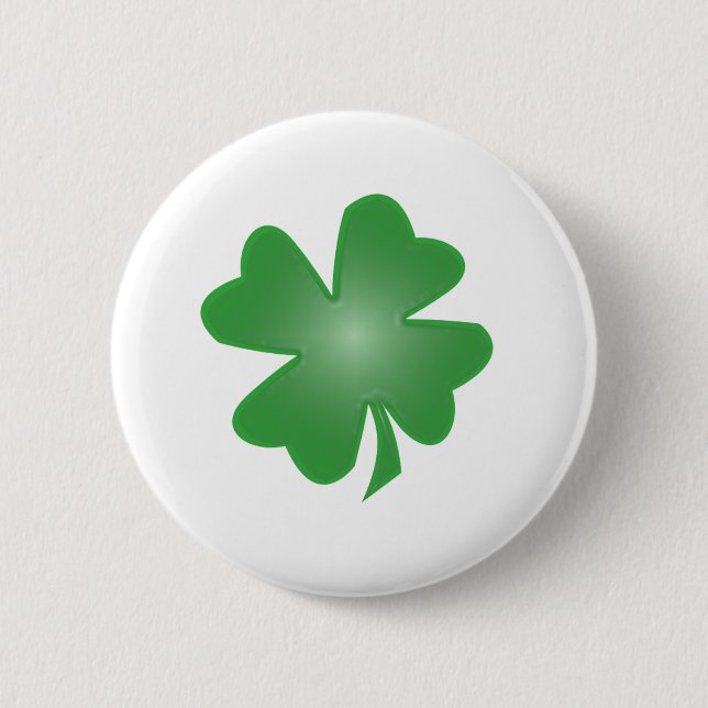vierblättriges Kleeblatt Button (Vorderseite)