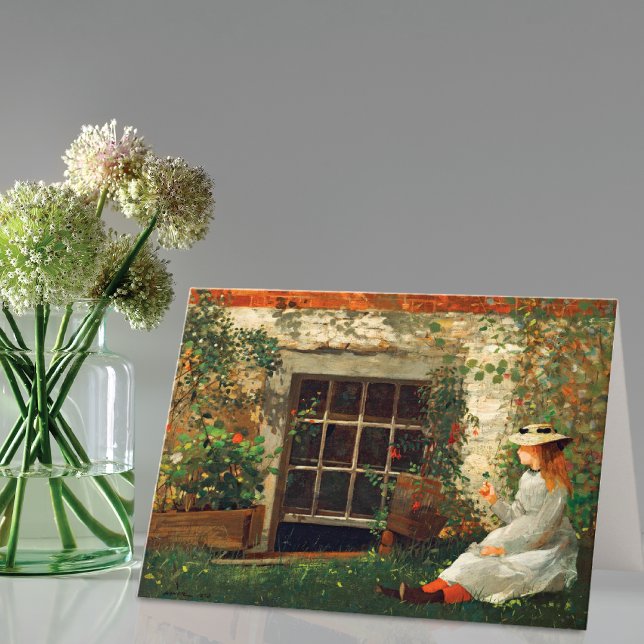 vierblättriges Kleeblatt Girl Winslow Homer (Von Creator hochgeladen)